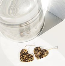 Load image into Gallery viewer, Marbled Heart Earrings