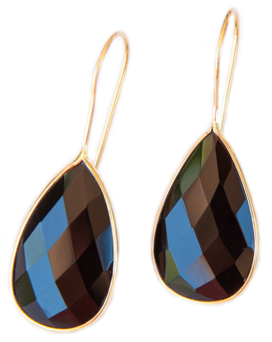 Black Onyx Teardrop Earrings